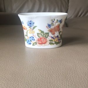 Vintage Aynsley bone china Cigarette holder in the pattern Cottage Garden.